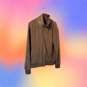 JACK AND JONES - SWEAT ZIP TURTLE NECK IN BROWN